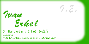 ivan erkel business card